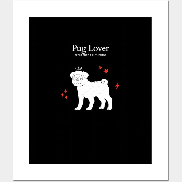 Pug Lover Wall Art by Mustbee